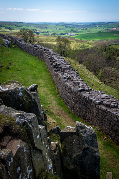 Overlooking Hadrian's Wall at Walltown.